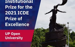 UP Open University wins Institutional Prize at the International Council for Open and Distance Education (ICDE)
