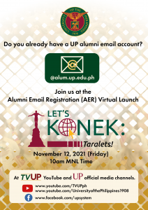  [UP AER Virtual Launch] You're Invited! Nov. 12, 2021 (Fri) 10am MNL Time