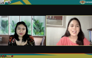 Asst. Prof. Ria Valerie Cabanes (Moderator) and Dr. Jea Agnes T. Buera (one of the Resource Speakers)