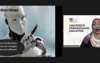 Dr. Norazah Nordin highlighted the Future of Education in the Age of Artificial Intelligence during her talk on the 2nd day of ICODeL 2021