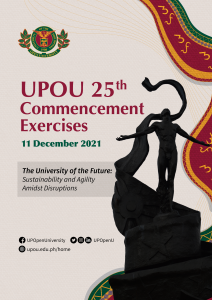 The UP Open University (UPOU) 25th Commencement Exercises is happening virtually on 11 December 2021