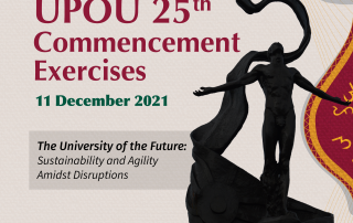 The UP Open University (UPOU) 25th Commencement Exercises is happening virtually on 11 December 2021