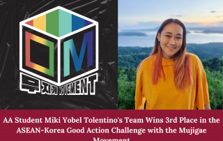 AA Student’s Team Wins 3rd Place in the ASEAN-Korea Good Action Challenge