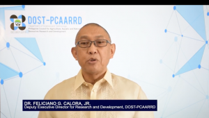 Dr. Feliciano G. Calora, Jr, Chairperson of the Awards Committee and DOST-PCAARRD Deputy Executive Director for Research and Development, announced the winners and finalists of the R&D Awards.