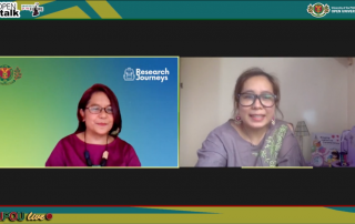 Dr. J. Aleta Villanueva (moderator) and Dr. Finaflor Taylan (resource speaker)