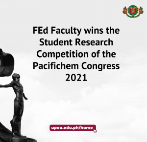 FED Faculty Wins at PacifiChem Congress 2021