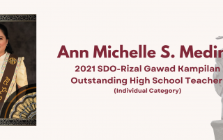 UPOU MDE student honored at the SDO-Rizal’s Gawad Kampilan again
