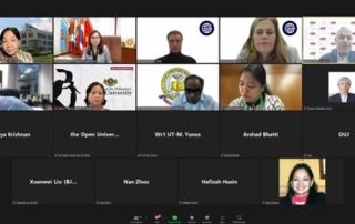 First Meeting of the ICDE GACOFDL Task Force for Asia was held on 10 May 2022. Image grabbed from Dr. Bandalaria’s Facebook Page