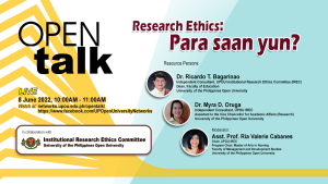 Open Talk Episode 24: Research Ethics: Para Saan Yun?