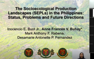 UPOU x UPLB hold first of Webinar Series on Revitalizing Socioecological Production Landscapes and Seascapes (SEPLS)