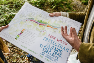 Participatory mapmaking by Fenton-Ia surrounding the area of Quoit. Source: Andy Hughes