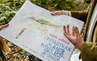 Participatory mapmaking by Fenton-Ia surrounding the area of Quoit. Source: Andy Hughes