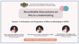UPOU Gears Towards Micro-Credentialing