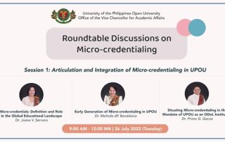 UPOU Gears Towards Micro-Credentialing