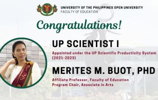 UPOU FED PC Conferred UP Scientist Title