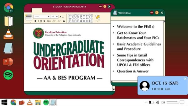 UPOU FICS Holds Virtual Orientation for 2022 Newly Admitted Students -  University of the Philippines Open University