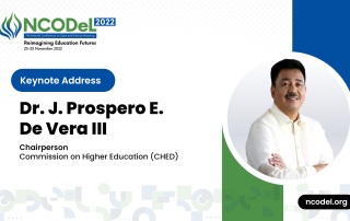 CHED Chairperson De Vera is NCODeL 2022 Keynote Speaker