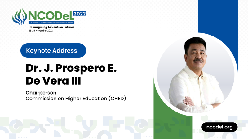 CHED Chairperson De Vera is NCODeL 2022 Keynote Speaker