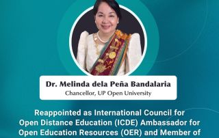 Chancellor Bandalaria Reappointed as ICDE Ambassador for OER