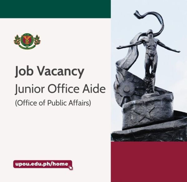 Job Vacancy OPA Junior Office Aide