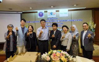 Dr. Bandalaria (3rd from left) wit the invited speakers from ASEAN-member countries. Shared from Dr. Mel Bandalaria’s Facebook Page (source)