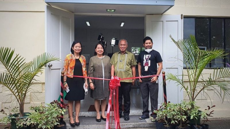 (L-R) Dr. Jean Saludadez, Vice Chancellor for Finance and Administrationn; Dr. Melinda Bandalaria, Chancellor; Dr. Nestor G. Yunque, UP VP for Administration and Dr. Diego Maranan, Dean of FICS. 