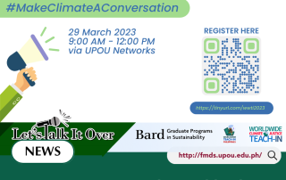 FMDS-UPOU Joins the Worldwide Teach-in on 29 March 2023