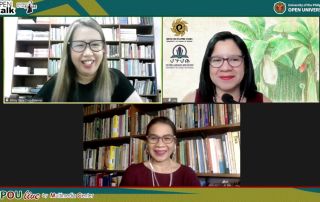 (Top Left to Top Right and Bottom) Ms. Elfrey Vera Cruz-Paterno, Dr. Pia C. Arboleda, and Dr. Glecy C. Atienza