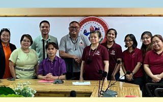 EPS Ellen Cabahug, Chief Mala Epra Magnaong, EPS Raybutch Mahinay, ARD Federico Martin (seated), EPS Marino Dal, Asst. Prof. Queenie Ridulme, Ms. Charlene Mina, Ms. Jurell Ordanes, Ms. Jestine Crhistia Gatdula, Ms. Carla Cabrera, during the Online Bridge Program coordination meeting