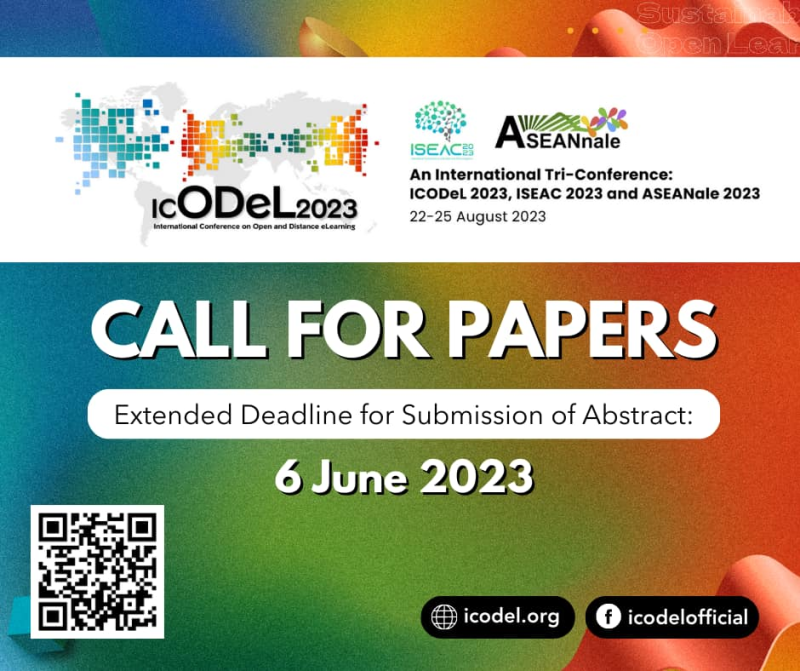 Submission of Abstracts for ICODEL is Extended