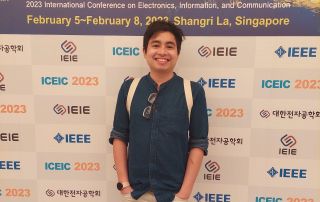 Assistant Professor Gabriel Sampedro Presents Seven Papers at ICEIC in Singapore