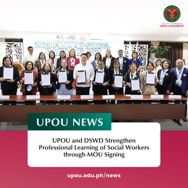 UPOU x DSWD MOU