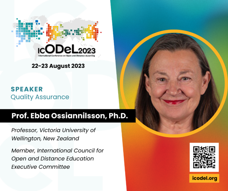 Expert and Advocate in Open, Flexible, Online Distance Learning (OFDL) to Speak on Quality Assurance at ICODeL 2023