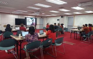Staff from OVCAA office and sub-units during the OVCAA Digital Repository Workshop on 24 May 2023