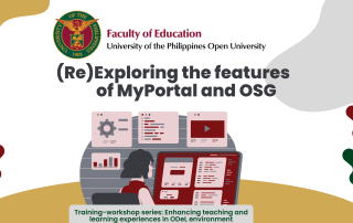 UPOU FEd and UPOU ICTDO conduct workshop for the FEd faculties-in-charge