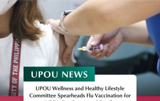 UPOU Wellness and Healthy Lifestyle Committee Spearheads Flu Vaccination for UPOU Employees and Family