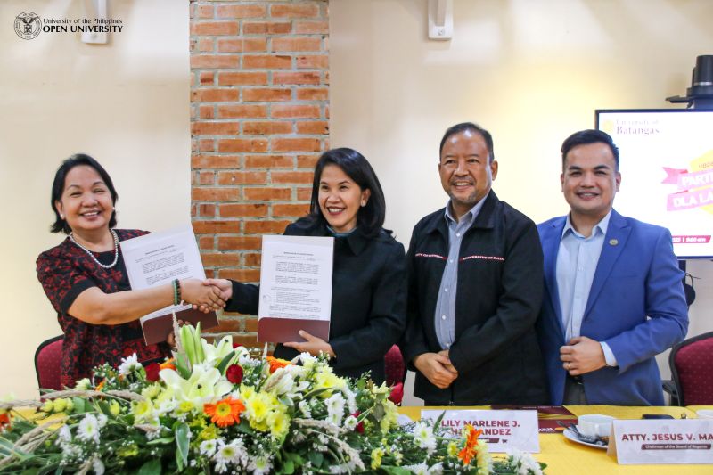 UPOU and UBDE Inks MOU for Joint Research and Academic Activities