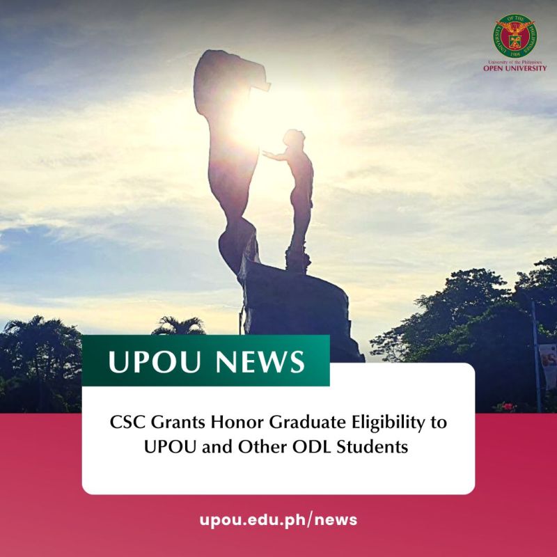 CSC Grants Honor Graduate Eligibility to UPOU and Other ODL Students (1)