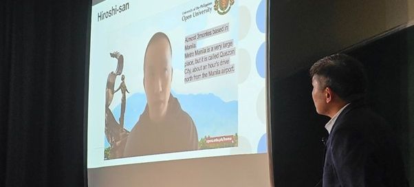 FICS Adjunct Professor Hiroshi Taniguchi sharing his insights through a recorded video