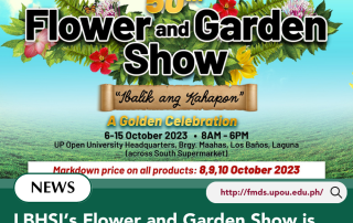 LBHSI’s Flower and Garden Show is back with the theme “Ibalik ang Kahapon” A Golden Celebration