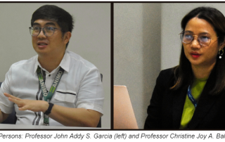 Resource Persons, Professor John Addy S. Garcia and Professor Christine Joy A. Ballada