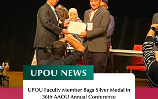 UPOU Faculty Member Bags Silver Medal in 36th AAOU Annual Conference