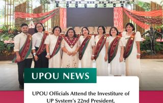 UPOU Officials attended the investiture of UP System’s 22nd President, Hon. Angelo A. Jimenez (1)