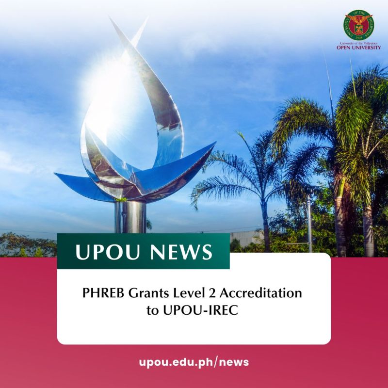 PHREB Grants Level 2 Accreditation to UPOU-IREC