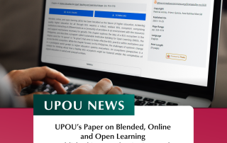 UPOU’s Paper on Blended, Online and Open Learning Published in Award-Winning Book