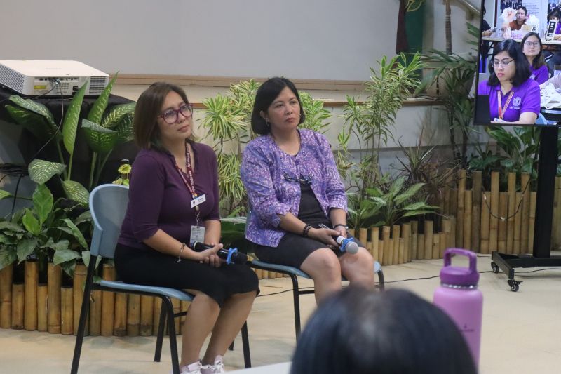 Dr. Taylan and Dr. Serrano during the Open Forum of the first GEM.