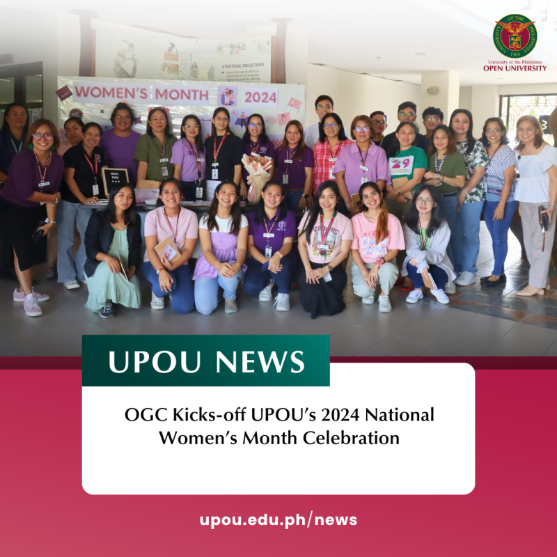 OGC Kicks-off UPOU’s 2024 National Women’s Month Celebration