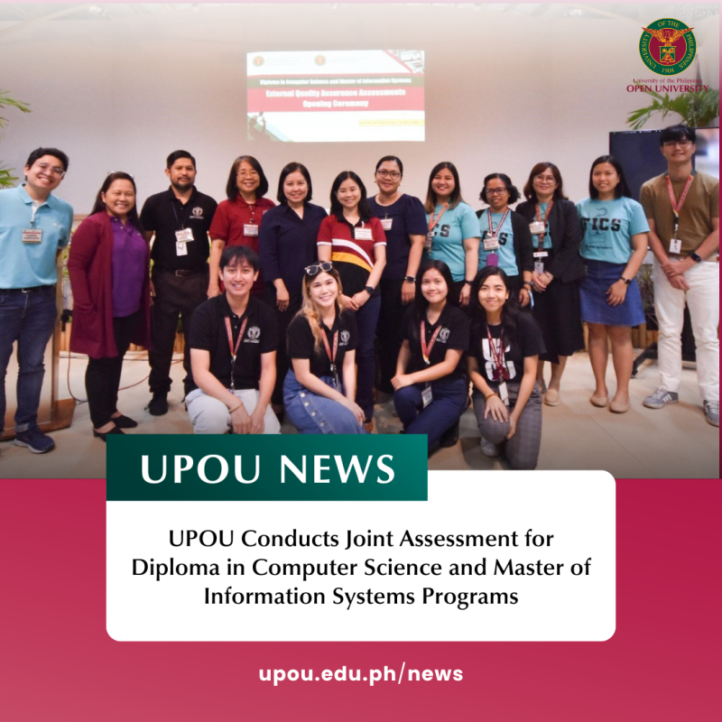 UPOU Conducts Joint Assessment for Diploma in Computer Science and Master of Information Systems Programs