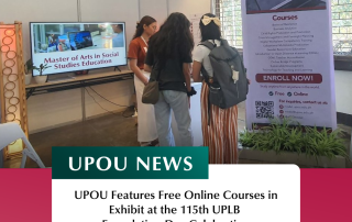 UPOU Features Free Online Courses in Exhibit at the 115th UPLB Foundation Day Celebration