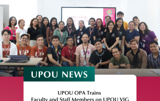 UPOU OPA Trains Faculty and Staff Members on UPOU VIG